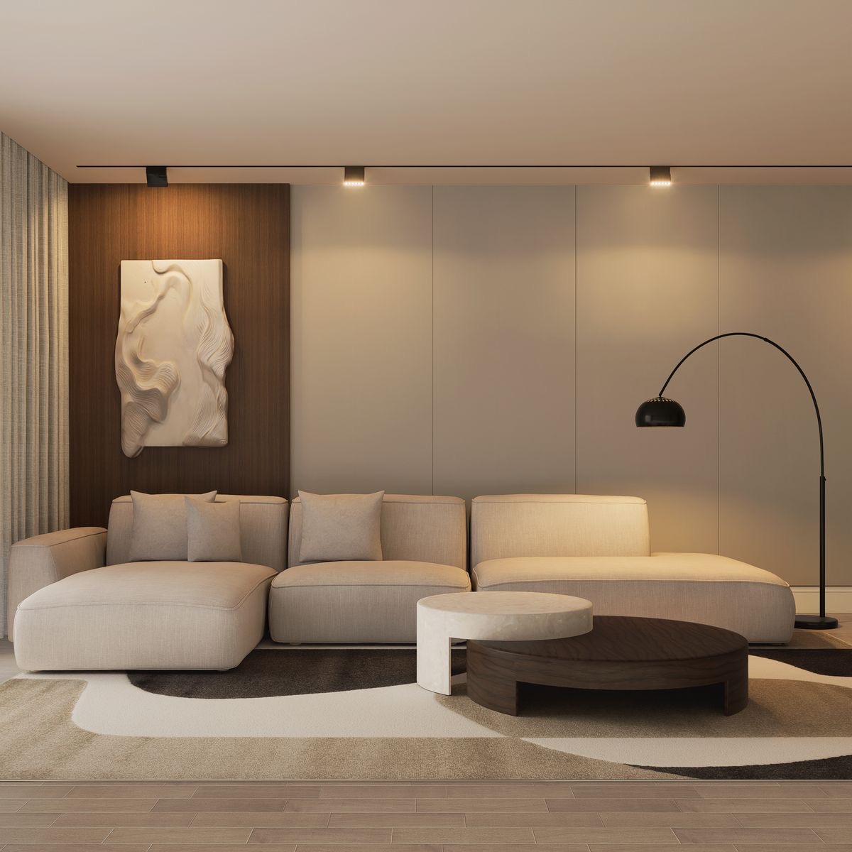 Living de Casa Residencial 02 — diseño interior