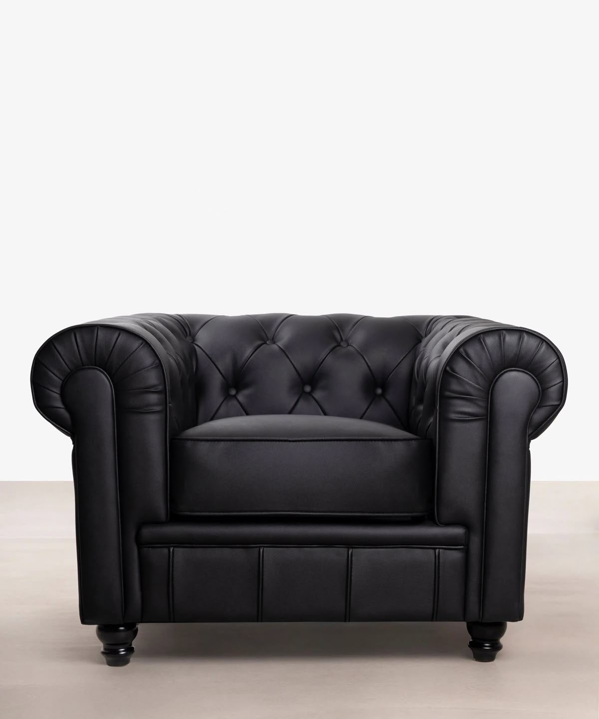 Sillón Chesterfield negro