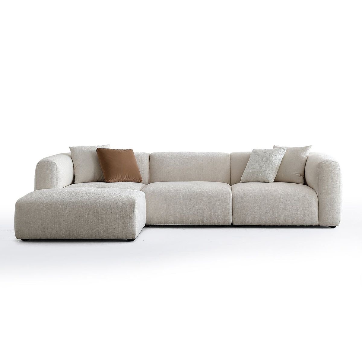 Sofá modular en bouclé